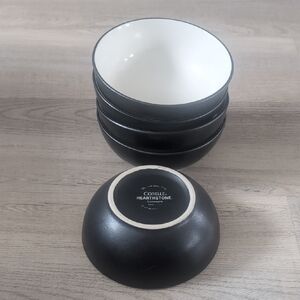 Corelle Hearthstone Black and White Nested Bowls - Set